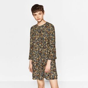 Zara Floral Print Dress L